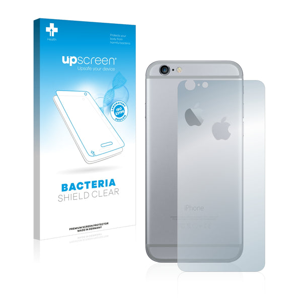 upscreen Bacteria Shield Clear Premium Antibacterial Screen Protector for Apple iPhone 6 Plus Back side (full surface + LogoCut)