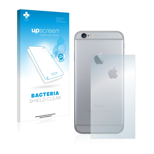 upscreen Bacteria Shield Clear Premium Antibacterial Screen Protector for Apple iPhone 6 Plus Back side (middle surface + LogoCut)