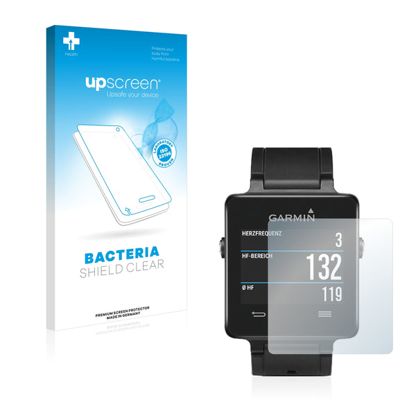 upscreen Bacteria Shield Clear Premium Antibacterial Screen Protector for Garmin vivoactive