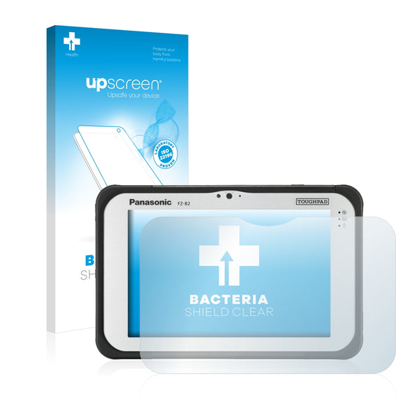 upscreen Bacteria Shield Clear Premium Antibacterial Screen Protector for Panasonic Toughpad FZ-B2