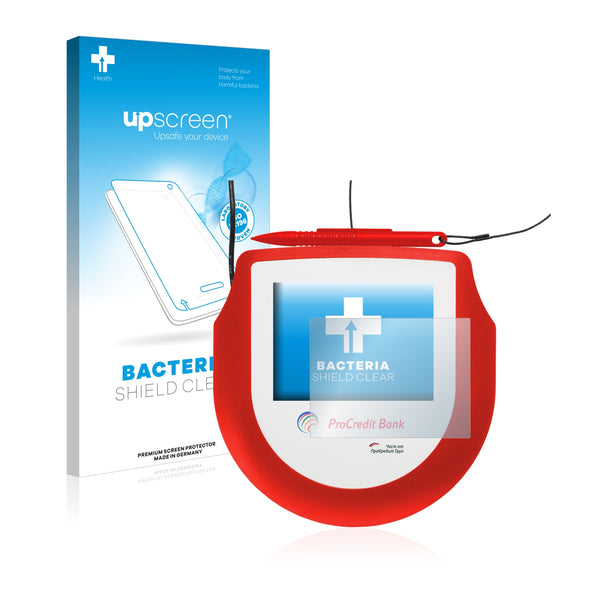 upscreen Bacteria Shield Clear Premium Antibacterial Screen Protector for Signotec Signature Pad Omega