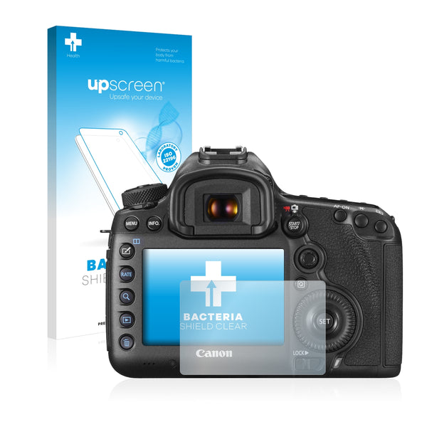 upscreen Bacteria Shield Clear Premium Antibacterial Screen Protector for Canon EOS 5DS R