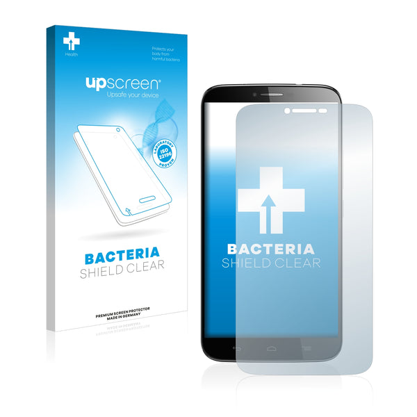 upscreen Bacteria Shield Clear Premium Antibacterial Screen Protector for Alcatel One Touch Hero 2+