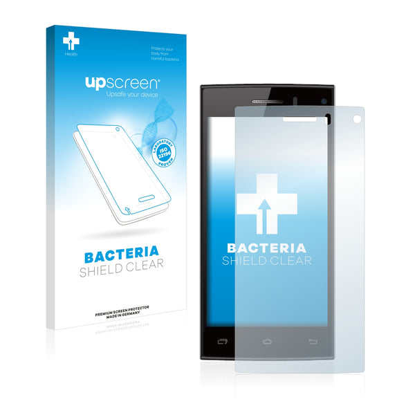 upscreen Bacteria Shield Clear Premium Antibacterial Screen Protector for Leagoo Lead 3S