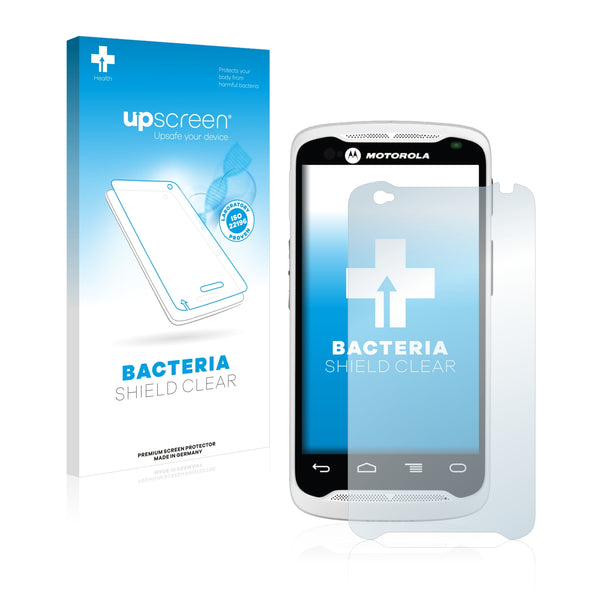 upscreen Bacteria Shield Clear Premium Antibacterial Screen Protector for Motorola TC55