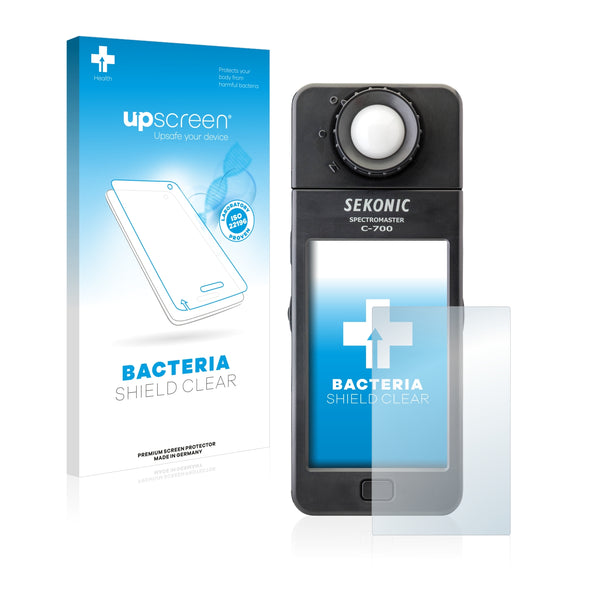 upscreen Bacteria Shield Clear Premium Antibacterial Screen Protector for Skonic C-700 SpectroMaster