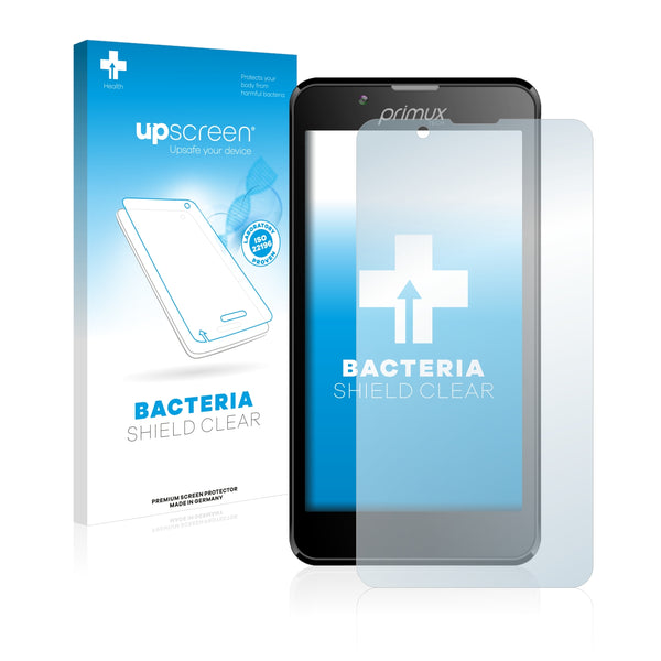 upscreen Bacteria Shield Clear Premium Antibacterial Screen Protector for Primux Beta 2