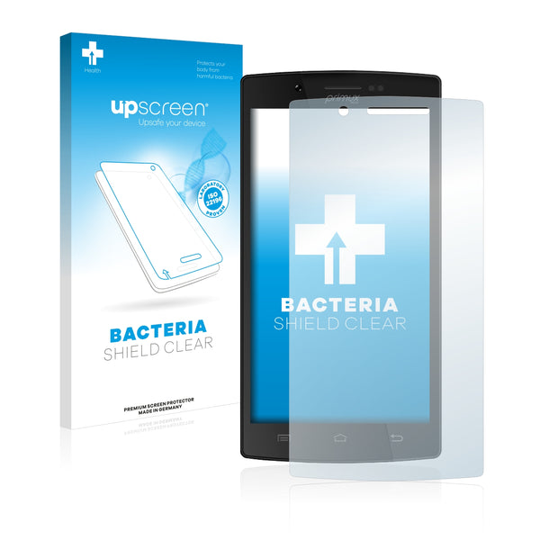 upscreen Bacteria Shield Clear Premium Antibacterial Screen Protector for Primux Alpha 4