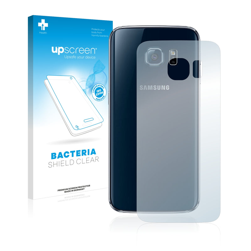 upscreen Bacteria Shield Clear Premium Antibacterial Screen Protector for Samsung SM-G925F (Back)