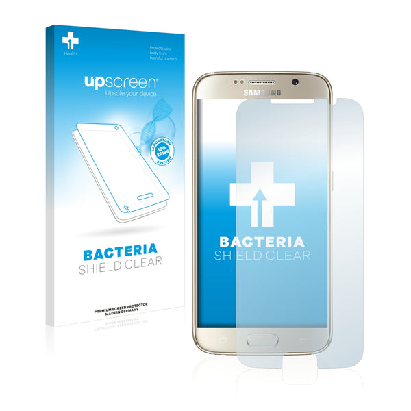 upscreen Bacteria Shield Clear Premium Antibacterial Screen Protector for Samsung SM-G920F