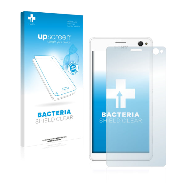 upscreen Bacteria Shield Clear Premium Antibacterial Screen Protector for Sony Xperia C4