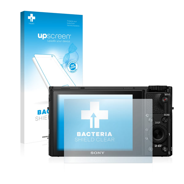 upscreen Bacteria Shield Clear Premium Antibacterial Screen Protector for Sony Cyber-Shot DSC-RX100 IV