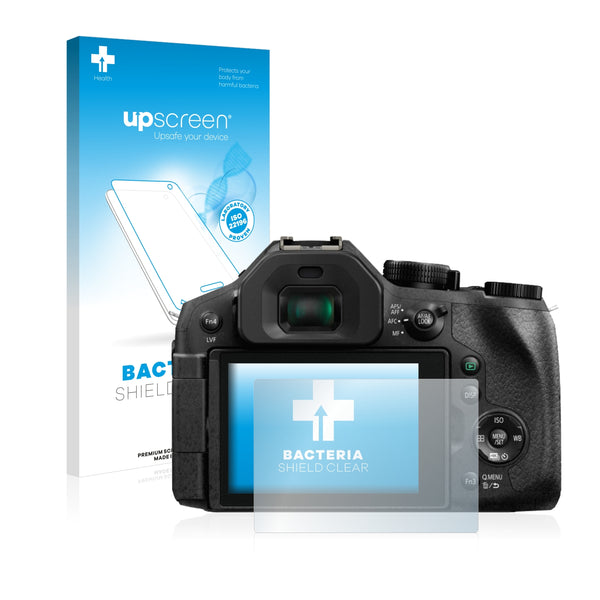 upscreen Bacteria Shield Clear Premium Antibacterial Screen Protector for Panasonic Lumix DMC-FZ300