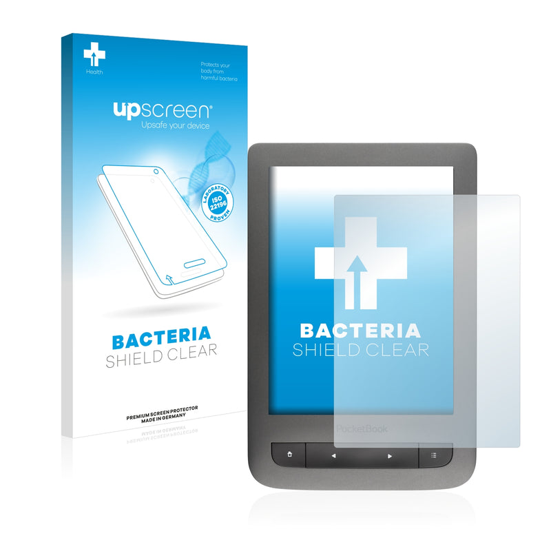 upscreen Bacteria Shield Clear Premium Antibacterial Screen Protector for PocketBook Touch Lux 3