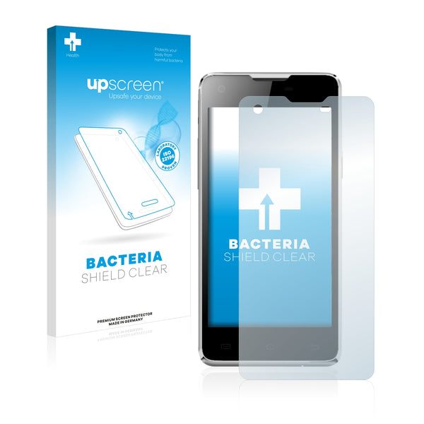 upscreen Bacteria Shield Clear Premium Antibacterial Screen Protector for Mobistel Cynus E5