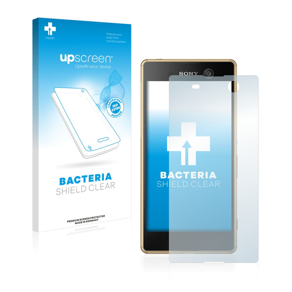 upscreen Bacteria Shield Clear Premium Antibacterial Screen Protector for Sony Xperia M5