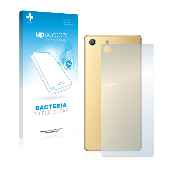 upscreen Bacteria Shield Clear Premium Antibacterial Screen Protector for Sony Xperia M5 (Back)