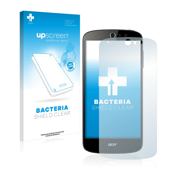 upscreen Bacteria Shield Clear Premium Antibacterial Screen Protector for Acer Liquid Z530S