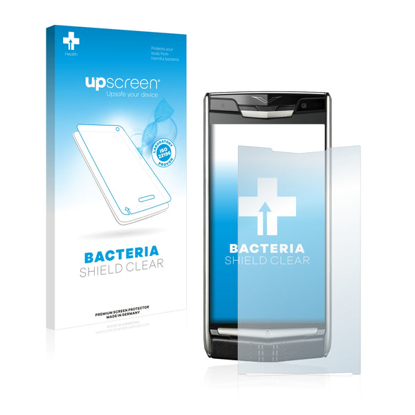 upscreen Bacteria Shield Clear Premium Antibacterial Screen Protector for Vertu New Signature Touch