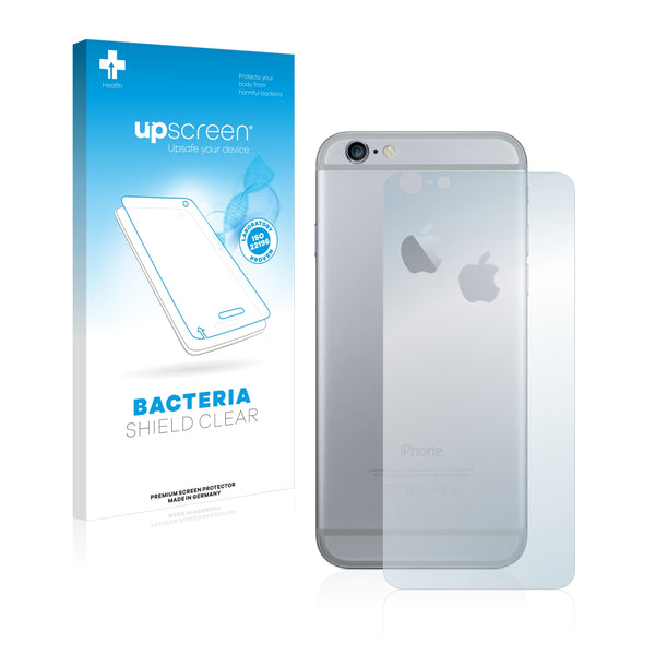 upscreen Bacteria Shield Clear Premium Antibacterial Screen Protector for Apple iPhone 6S Plus Back side (full surface + LogoCut)
