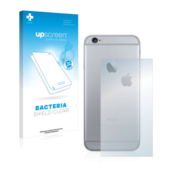 upscreen Bacteria Shield Clear Premium Antibacterial Screen Protector for Apple iPhone 6S Plus Back side (middle surface + LogoCut)