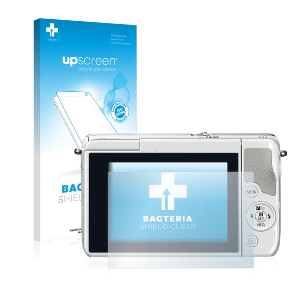 upscreen Bacteria Shield Clear Premium Antibacterial Screen Protector for Canon EOS M10