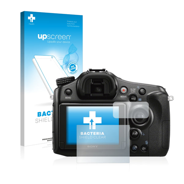 upscreen Bacteria Shield Clear Premium Antibacterial Screen Protector for Sony Alpha 68