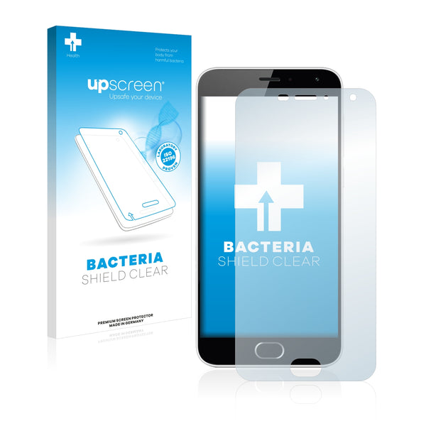upscreen Bacteria Shield Clear Premium Antibacterial Screen Protector for Meizu M2