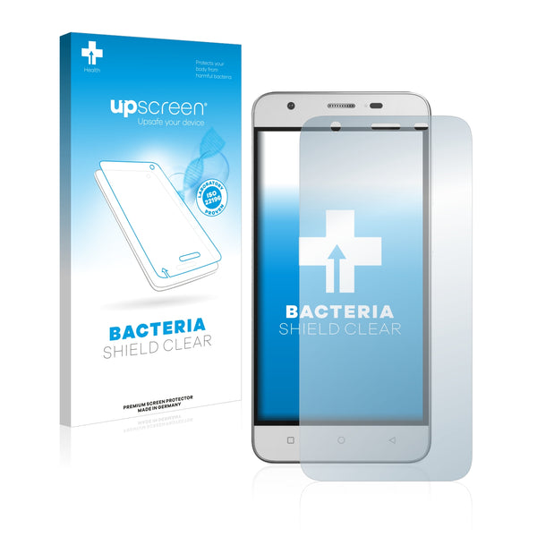 upscreen Bacteria Shield Clear Premium Antibacterial Screen Protector for Mobistel Cynus F9