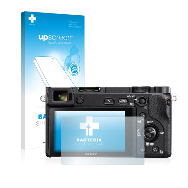 upscreen Bacteria Shield Clear Premium Antibacterial Screen Protector for Sony Alpha 6300