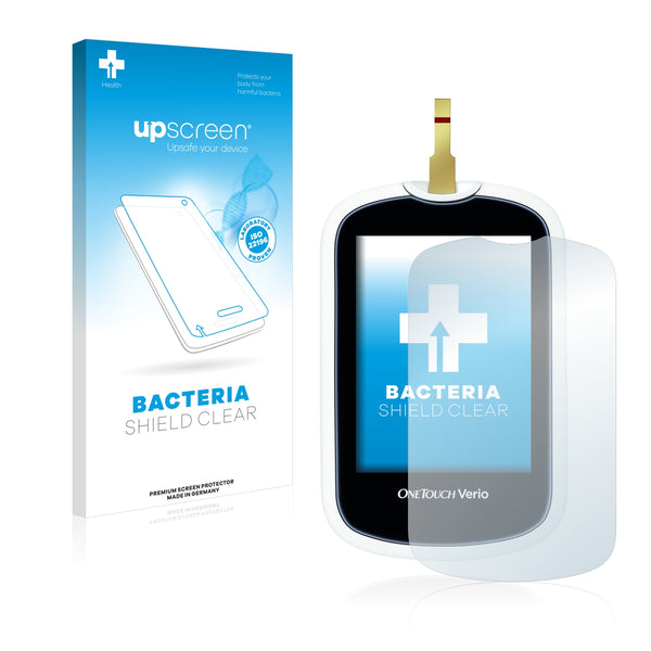 upscreen Bacteria Shield Clear Premium Antibacterial Screen Protector for LifeScan OneTouch Verio