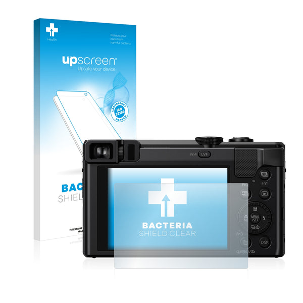 upscreen Bacteria Shield Clear Premium Antibacterial Screen Protector for Panasonic Lumix DMC-TZ80