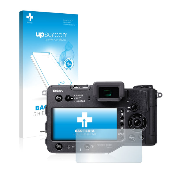 upscreen Bacteria Shield Clear Premium Antibacterial Screen Protector for Sigma SD Quattro H