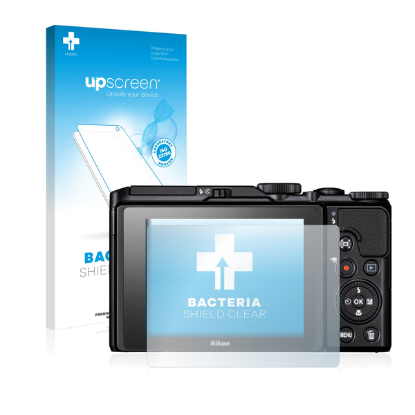 upscreen Bacteria Shield Clear Premium Antibacterial Screen Protector for Nikon Coolpix A900