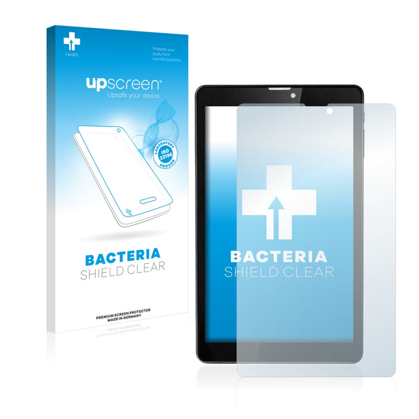 upscreen Bacteria Shield Clear Premium Antibacterial Screen Protector for Prestigio MultiPad Wize 3308 3G
