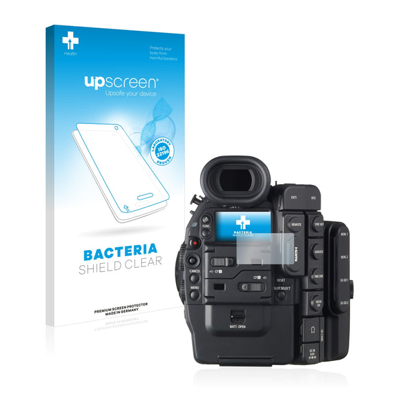 upscreen Bacteria Shield Clear Premium Antibacterial Screen Protector for Canon Cinema EOS C500