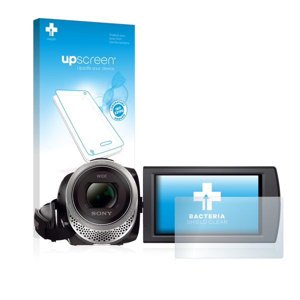 upscreen Bacteria Shield Clear Premium Antibacterial Screen Protector for Sony FDR-AX53