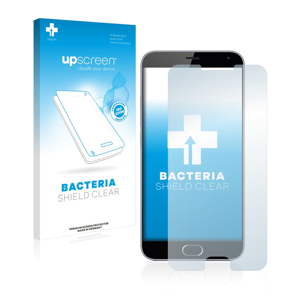 upscreen Bacteria Shield Clear Premium Antibacterial Screen Protector for Meizu M3 note