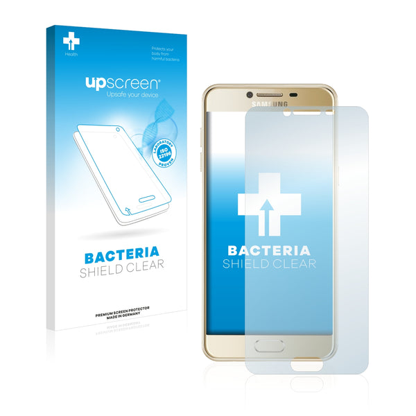 upscreen Bacteria Shield Clear Premium Antibacterial Screen Protector for Samsung Galaxy C5