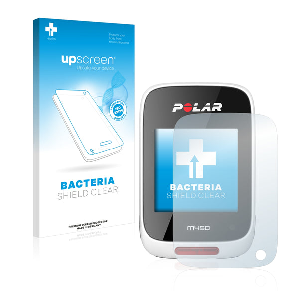 upscreen Bacteria Shield Clear Premium Antibacterial Screen Protector for Polar M450