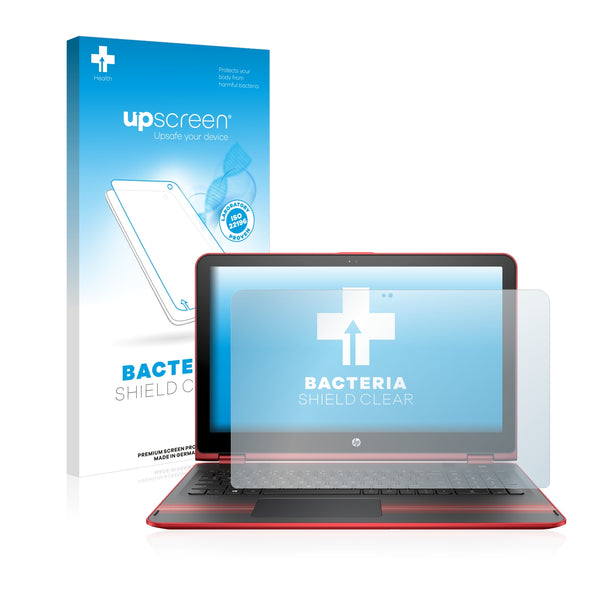 upscreen Bacteria Shield Clear Premium Antibacterial Screen Protector for HP Pavilion x360 15 bk000ng