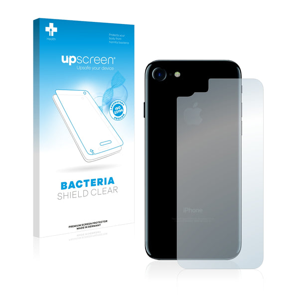 upscreen Bacteria Shield Clear Premium Antibacterial Screen Protector for Apple iPhone 7 Back (entire surface)
