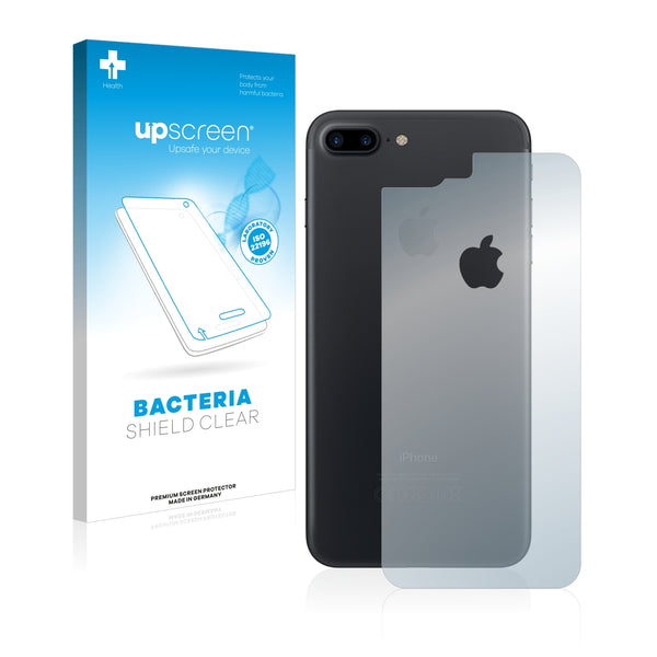 upscreen Bacteria Shield Clear Premium Antibacterial Screen Protector for Apple iPhone 7 Plus Back side (full surface + LogoCut)