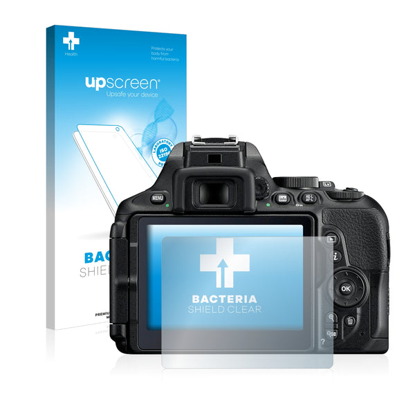 upscreen Bacteria Shield Clear Premium Antibacterial Screen Protector for Nikon D5600