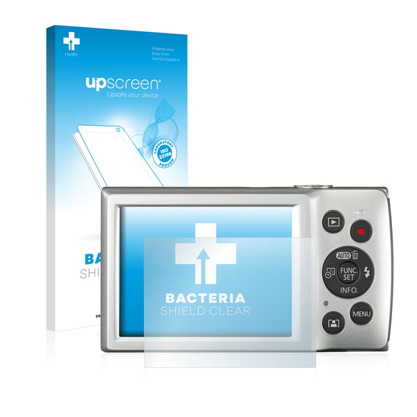 upscreen Bacteria Shield Clear Premium Antibacterial Screen Protector for Canon Digital Ixus 185