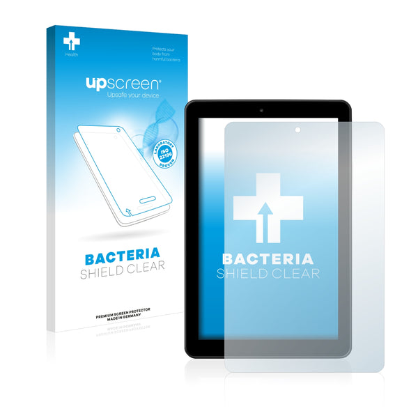 upscreen Bacteria Shield Clear Premium Antibacterial Screen Protector for Medion Lifetab E10501 (MD 60240)
