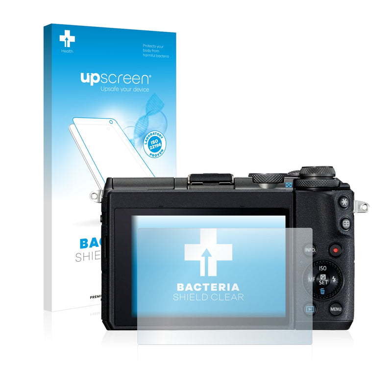 upscreen Bacteria Shield Clear Premium Antibacterial Screen Protector for Canon EOS M6