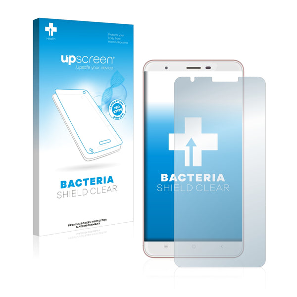 upscreen Bacteria Shield Clear Premium Antibacterial Screen Protector for Oukitel U15 Pro