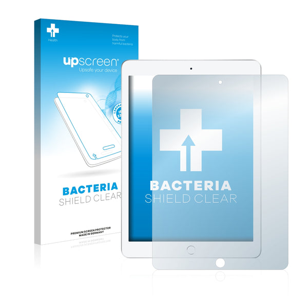 upscreen Bacteria Shield Clear Premium Antibacterial Screen Protector for Apple iPad 9.7 2017 (5th. generation)