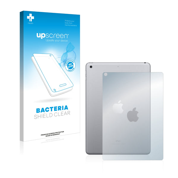 upscreen Bacteria Shield Clear Premium Antibacterial Screen Protector for Apple iPad 9.7 2017 (Back, 5th generation)
